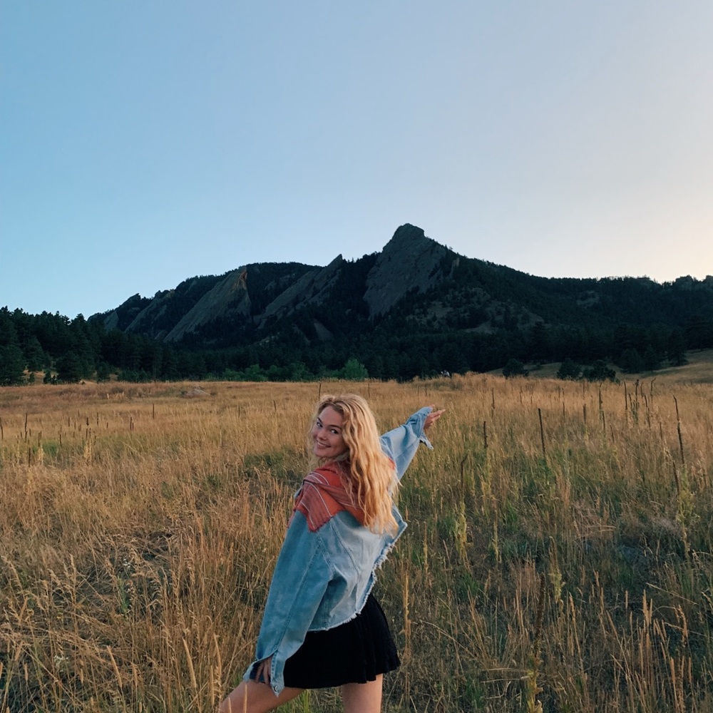 super fun free people jean jacket